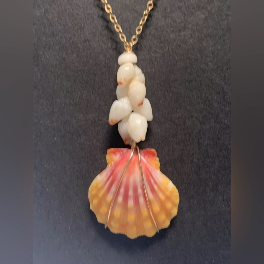 SOLD!Big Island Momi w/North Shore Oahu Sunrise 14K GoldFilled Necklace